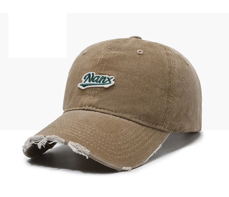 Cappellino da baseball uomo stile coreano vintage distressed_voghion.com