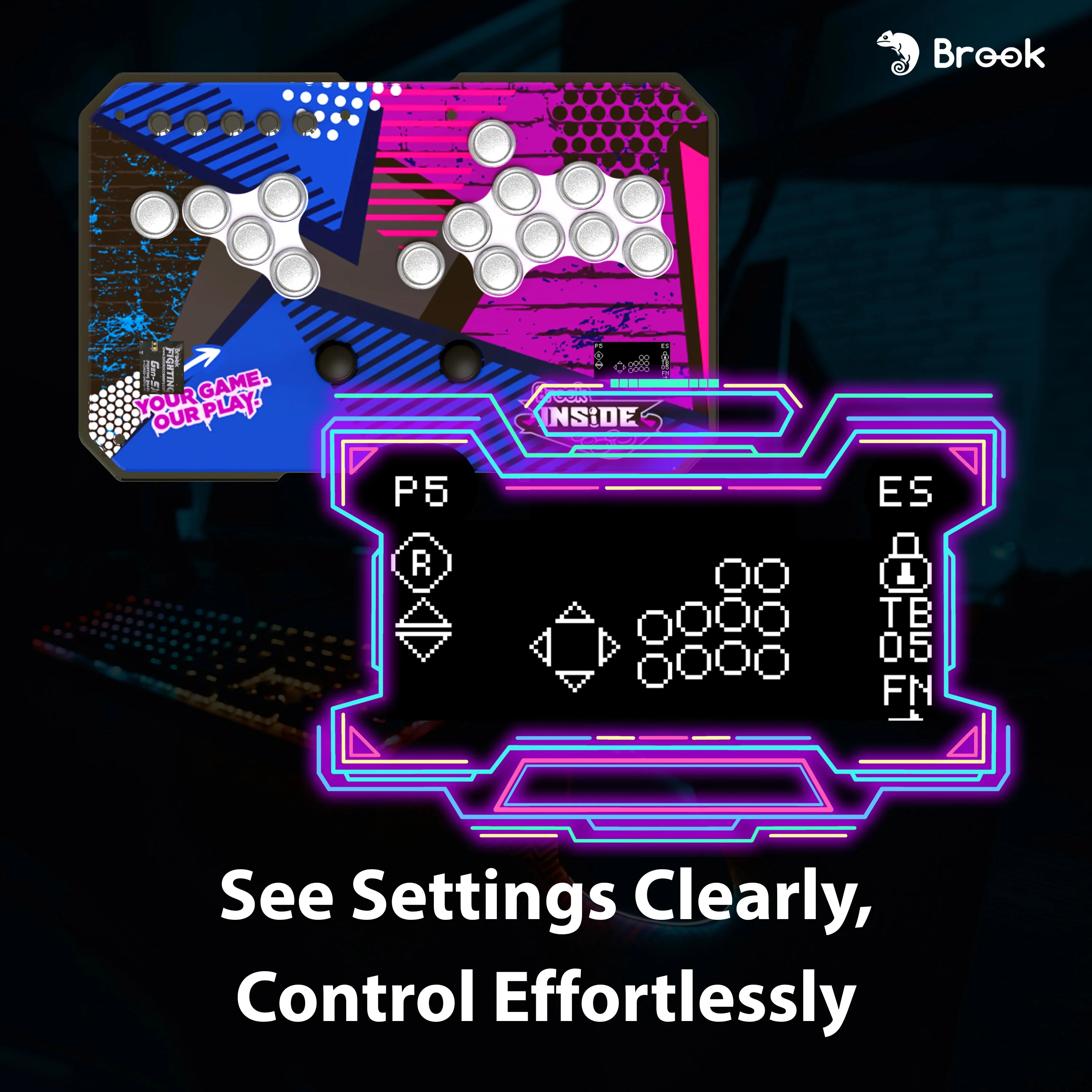 Brook Gen-5W Fighting Board wireless arcade game console control
