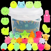 12/36PCS for Kids Kawaii Animals Squishies Mochi Squishy Toys Glow in The Dark Party Favors Stress Relief Squishy 1