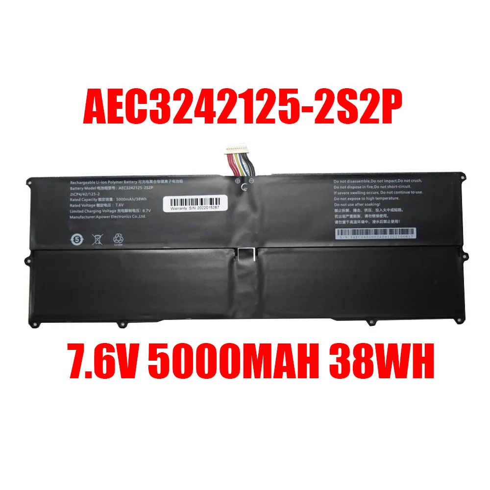 Laptop Battery AEC3242125-2S2P 7.6V 5000MAH 38WH 10Pin10lines New