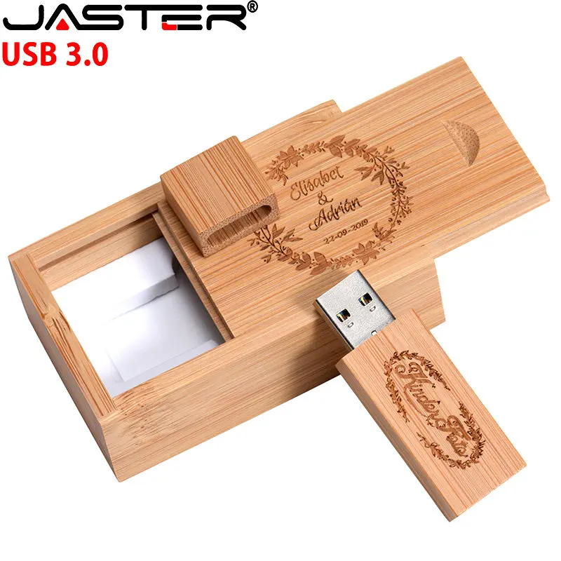 JASTER-USB 3.0 플래시 드라이브 128GB 나무 펜 드라이브 64GB 32GB 무료 사용자 정의 로고, 단풍나무 메모리 스틱 16GB U 디스크 노트북