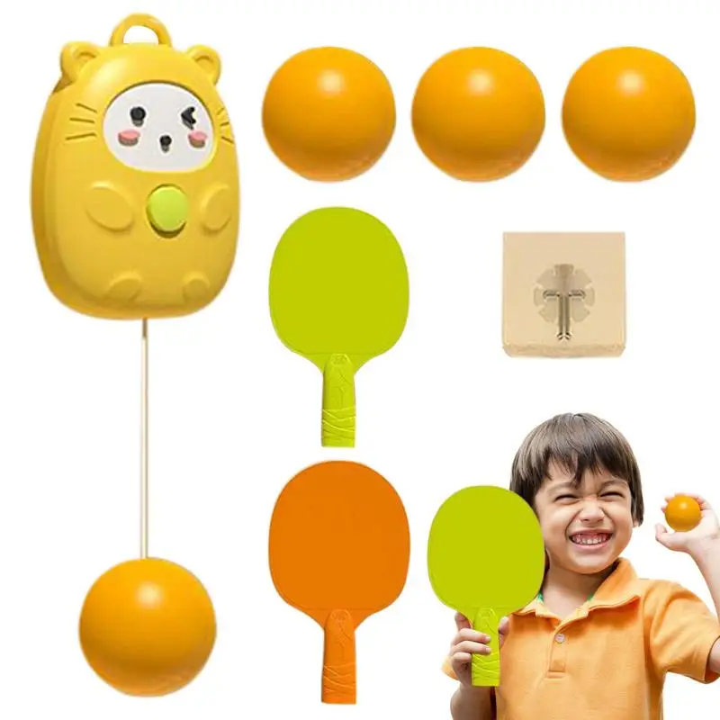 Ping Pong Self Training Set Indoor Hanging Ping Pong Bambini Self Workout Set Palline Da Pong Training Sparring Device
