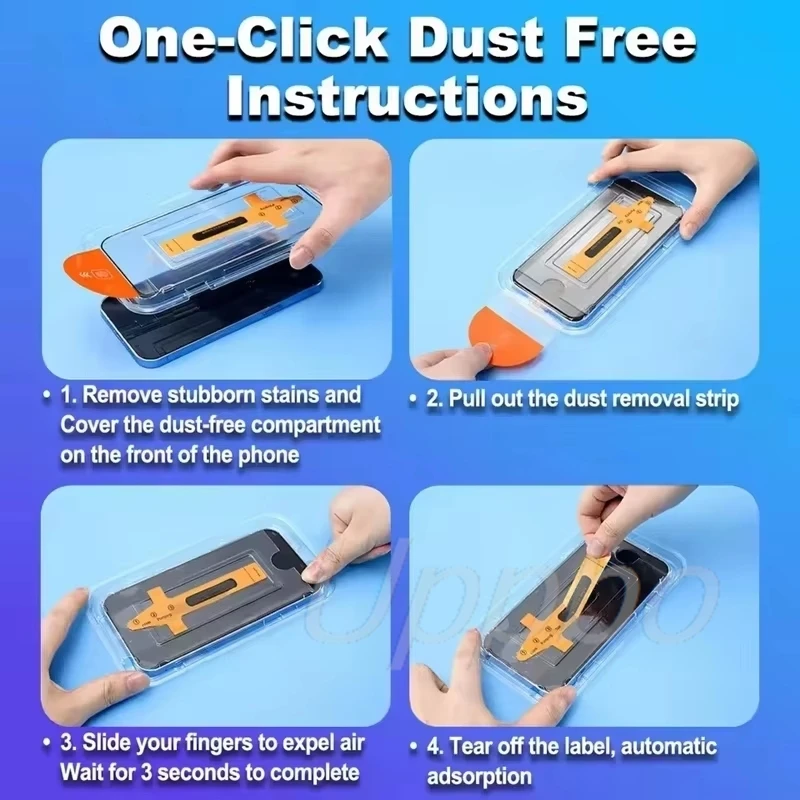 5Pcs Screen Protector For iPhone 17 16 Pro Max 15 11 13 14 12 XR X Xs 7 8 Plus SE 6 Easy Installation Tempered Glass Film