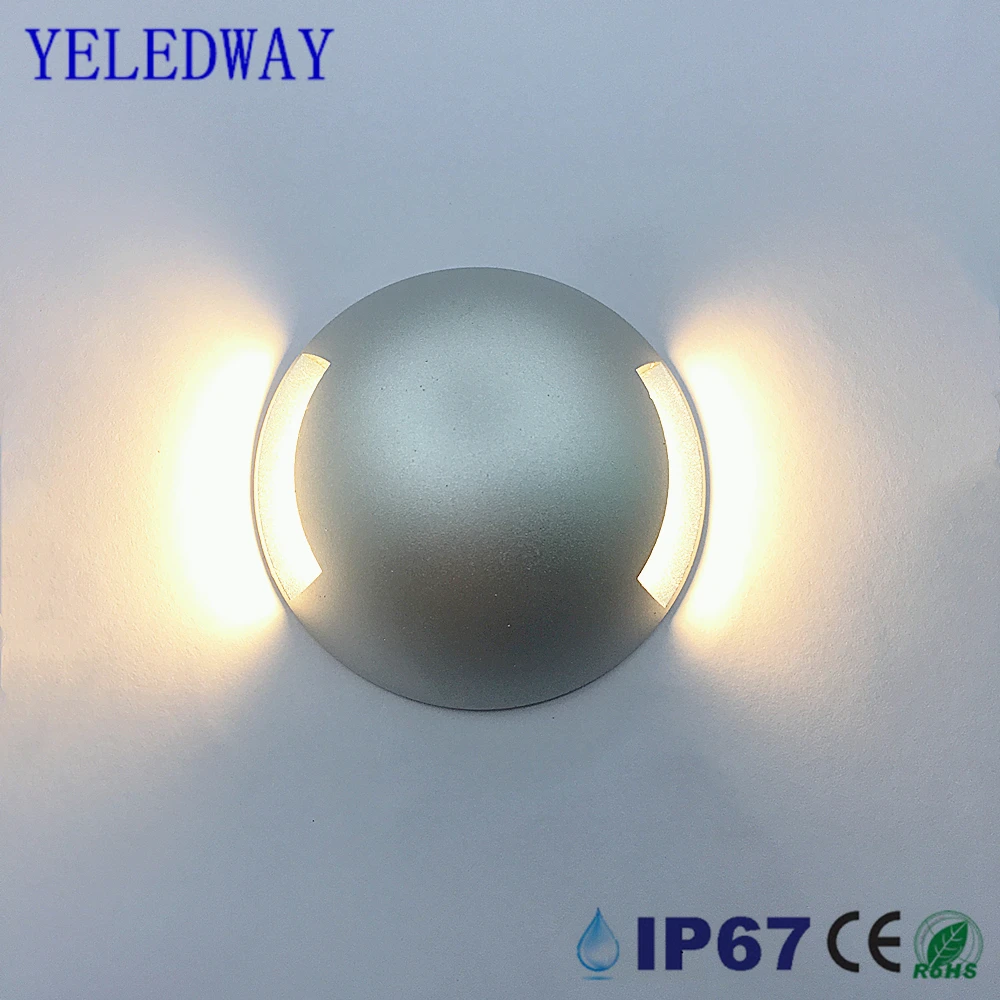 Waterproof IP67 Underground LED Lamp 12V 24V Outdoor Garden 1/2/3 Side 3W Embedded Yard Path Underground Light Sidewalk Lighting