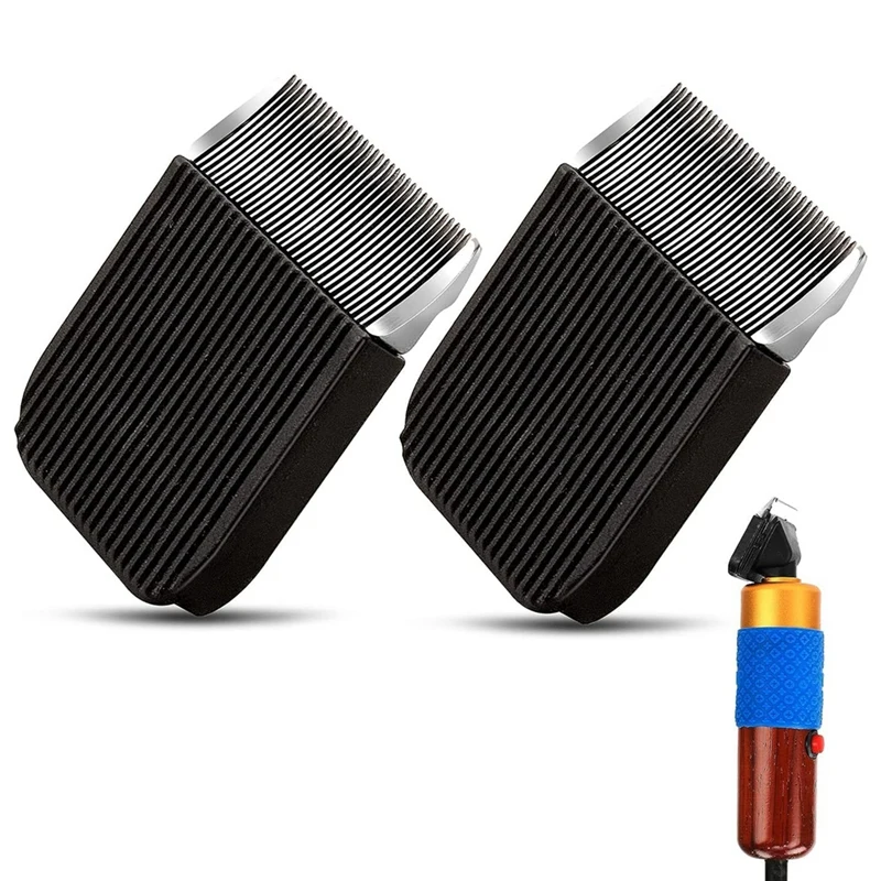 2 PCS Rug Tufting Trimmer Blades, Replacement Parts As Shown Metal Fits For All 200W Carpet Trimmer Tufting 4