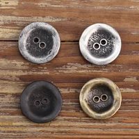 Two Hole MUKU Antique Design Metal Buttons Made Old Jacket Fashion Black Dress Sweater New Sewing Accessories Knitting 1