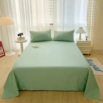 2026 100% Cotton Solid Color Bed Sheet – Comfortable Simple Style 1
