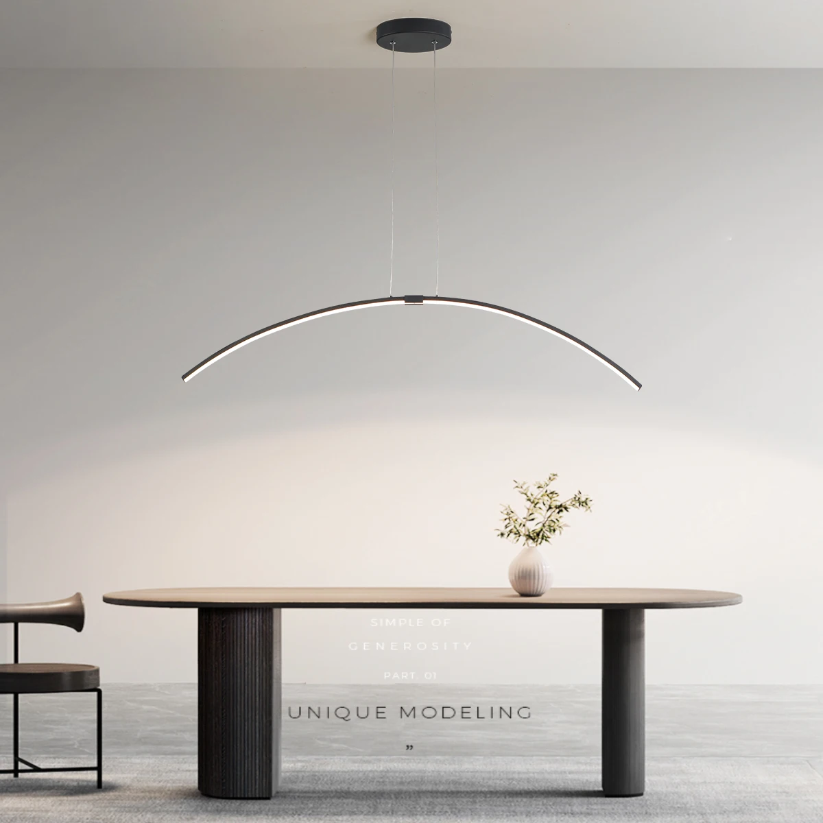 

Minimalist Dining Room Pendant Chandelier Modern LED Long Dining Table LivingRoom Bar cafe Office Hanging led Chandelier Fixture
