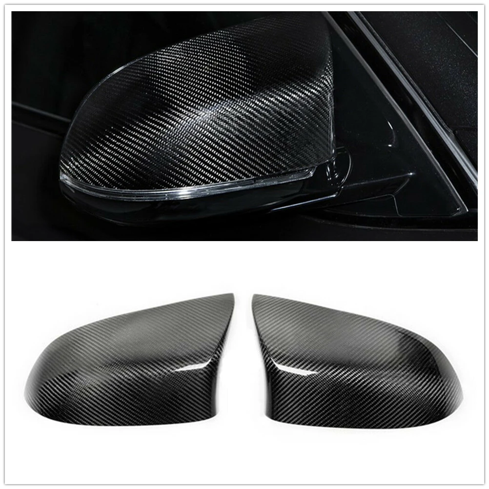 

Mirror Cover For BMW X5M F85 X6M F86 2015-2018 Real Carbon Fiber Car Exterior Rearview Reverse Caps Rear View Case Shell Add On