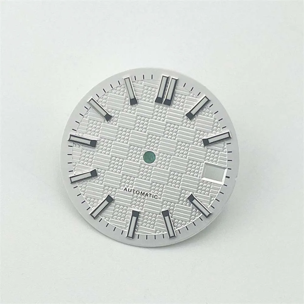 Replacement NH35 Dial Green Luminous 28.5mm Watch Dail for NH35A/4R35 Movement Mechanical Watch Face
