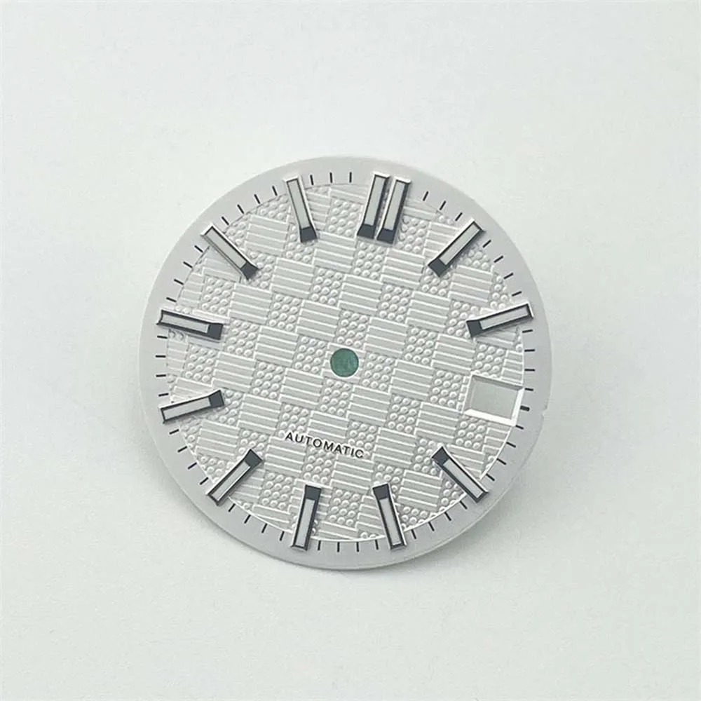 Replacement NH35 28.5mm Green Luminous Watch Dial for NH35A/4R35 Movement