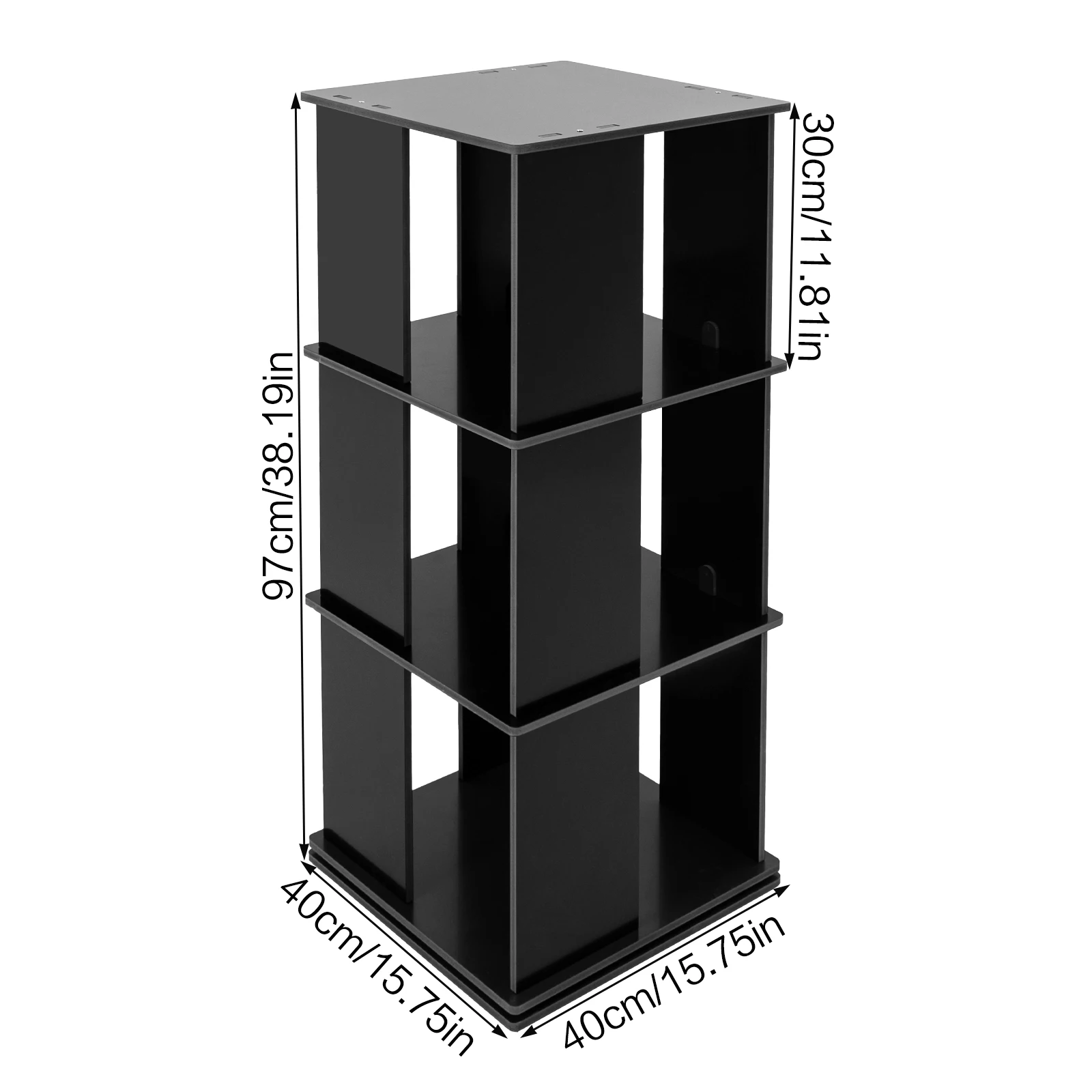 3-Tier Black