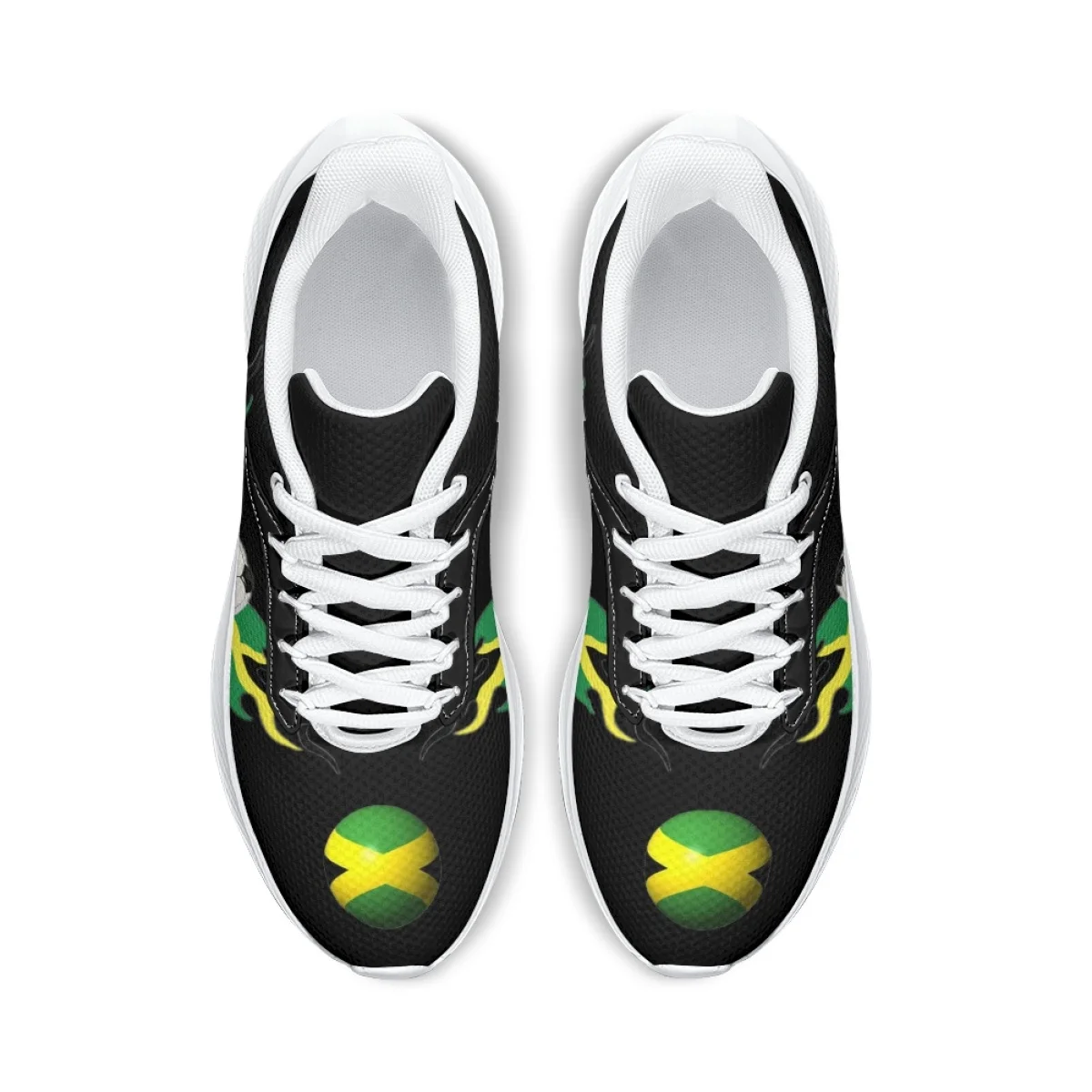 Brazil Flag Art Design Soccer Pattern Sneakers For Women Summer Comfort Breathable Outdoor Sports Running Shoe Non-Slip Trainers