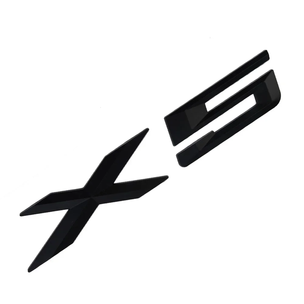 For BMW X5 X1 X3 X6 GT E70 &lrm;E53 &lrm;F15 X5 Letter Trunk Emblem Rear Badge Decal Sticker Black and High Quality