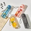 780ml Transparent Water Bottle Portable Sports Travel Clear Leakproof Drinking Frosted Bottle Cup for Gym Fitness Outdoor School 2