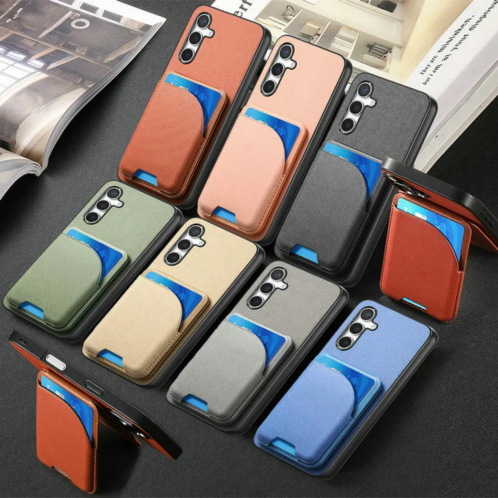 Premium Detachable Leather Card Holder Magnet Luxury Case