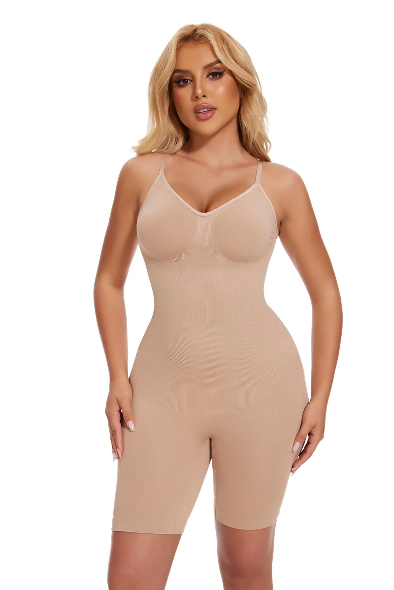 Tummy Control Bodysuit Shapewear Women Tank Top Seamless Full Body Shaper Anti Chafing Short Slimming Waist Trainer Butt Lifter