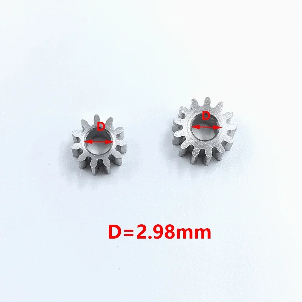 Motor Gear Transmission Gear 0.5 Modulus 11T/13T Teeth Steel Metal Gear