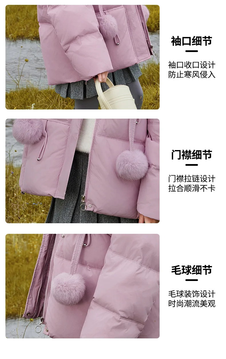 OLEKID 5-12 Jahre Winter Kinder Mädchen Daunenjacke Dicke Warme Kapuze Teenager Mädchen Jacke Mantel Kinder Parka Oberbekleidung Mantel – Detail 17