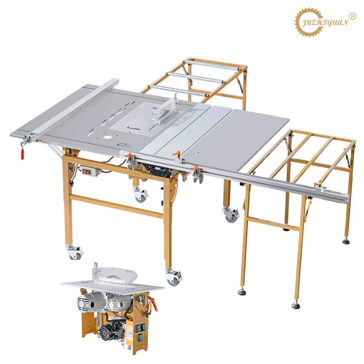 JT-7D Woodworking Sliding Table Saw Stainless Steel Wood Cutting Saws Machine