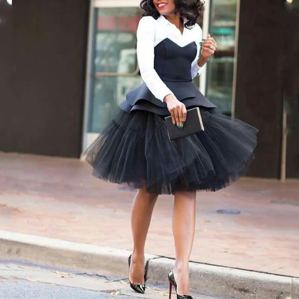 Tulle Skirt Black Skirts For Party Black Maxi Tulle Skirt Women's