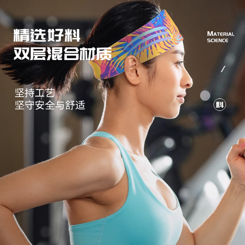 WRELS Sports Headband Wicking Workout Workout Sweatband Non Slip for Running Fitness Yoga Cycling Sport Sweatband for Men Women 5