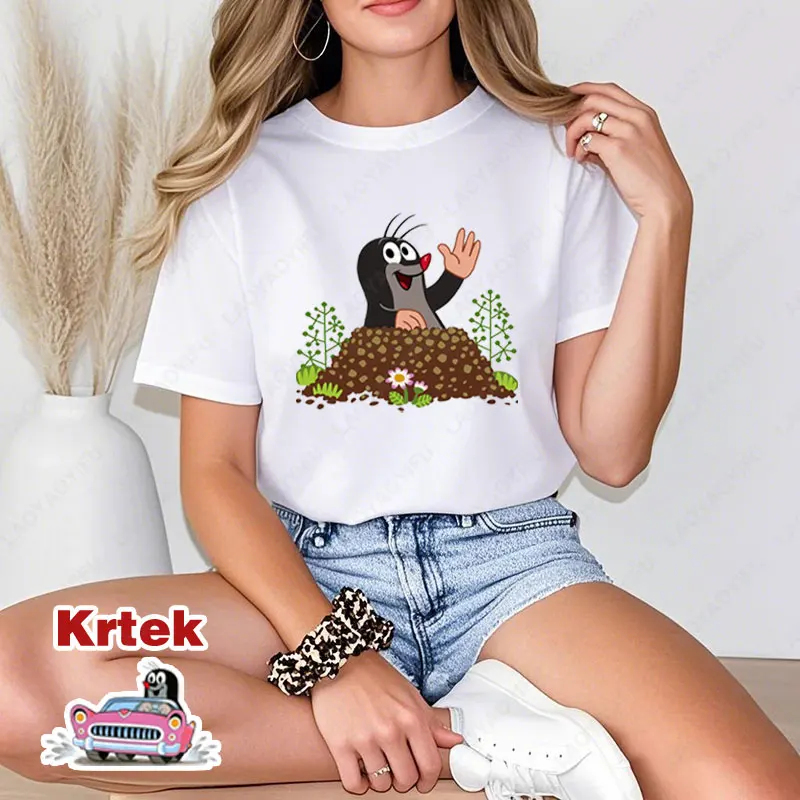 The Little Mole T-Shirt für Männer und Frauen, einzigartiger Humor, lässige T-Shirts, Neuheit, trendig, cool, alle passenden Camisetas, lustige Vintage-Baumwolloberteile