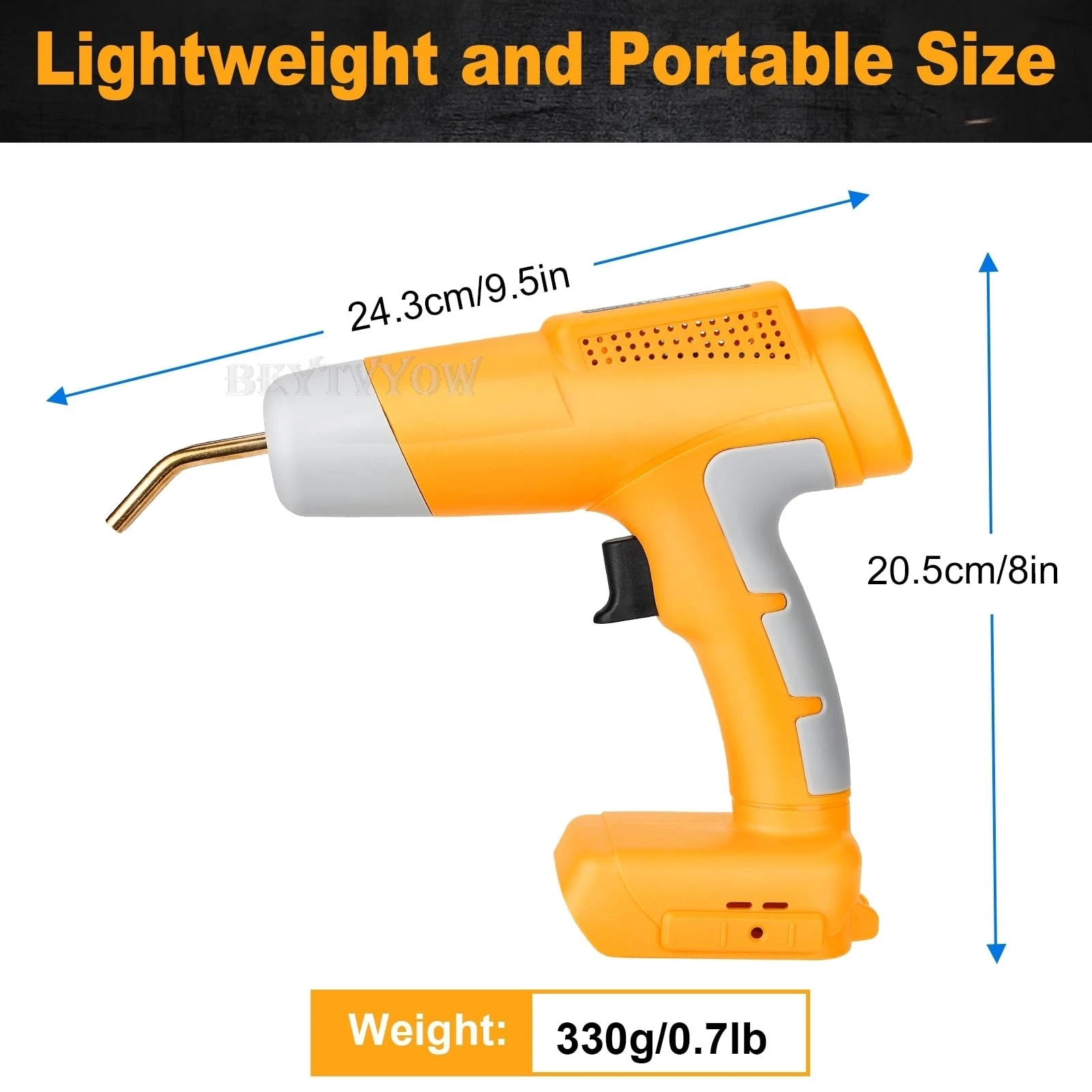 Cordless Plastic Welder Gun Compatible with Dewalt 20V Max Battery with 600PCs H