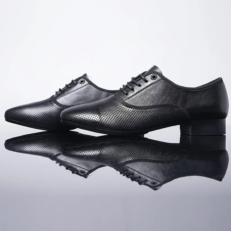 Zapatos de baile latino de cuero genuino para hombre, calzado de salón,  Tango, suela suave, estilo moderno, nuevo - AliExpress