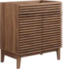 Render 30" Bathroom Vanity in Walnut-Sink Basin Not Included 30 Inch solid construction with practical functionality Walnut 4