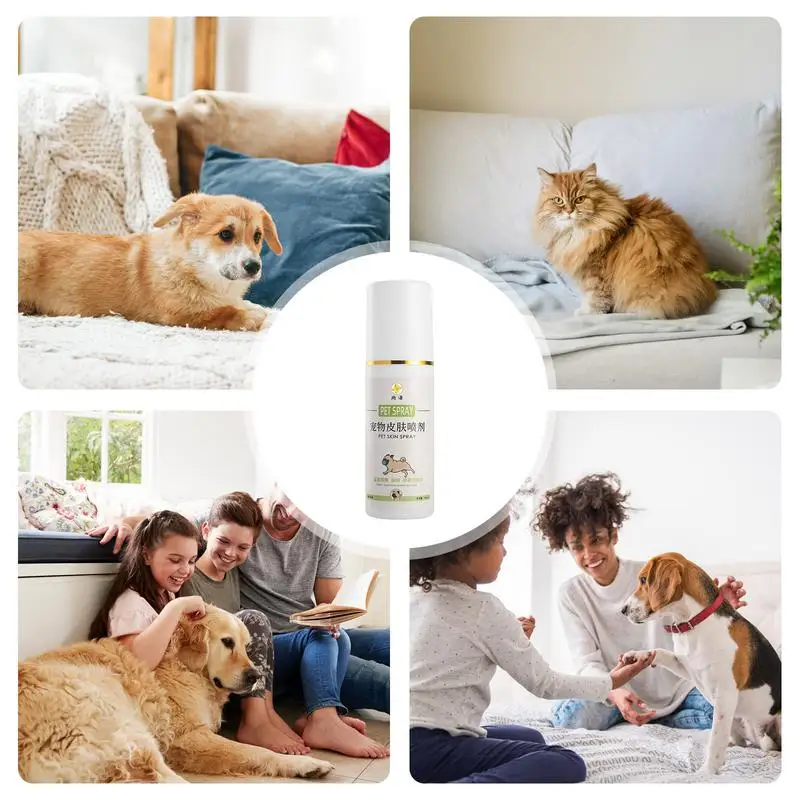 Cat Wound Spray Wound Care and Skin Repair for Dogs Skin Care Spray to Heal and Prevent Itch Scratching And Irritation Cleans