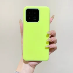 Jelly Liquid Silicone Neon Case - Shockproof 360° Protection, Candy Colors for XiaoMi 15 Pro (Fluorescent Green)