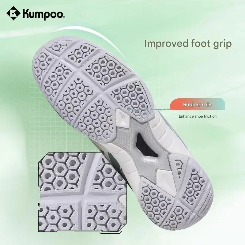 Kumpoo 신상품 오리지널 배드민턴 신발 통기성 남녀 공용 운동화 유니섹스 스니커즈