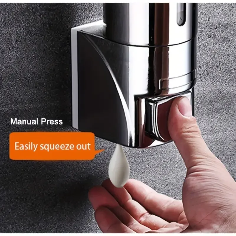 Modern Kitchen soap dispenser wall mounted manual soap dispenser, drip type, battery free, used for bathroom and home decoration