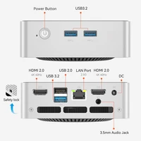 Mini PC MLLSE M5, processeur Intel Core i5-8257U, 16 Go de RAM DDR4, SSD de 512 Go, Wi-Fi 6, Bluetooth 5.3, Windows 11 Pro. 2