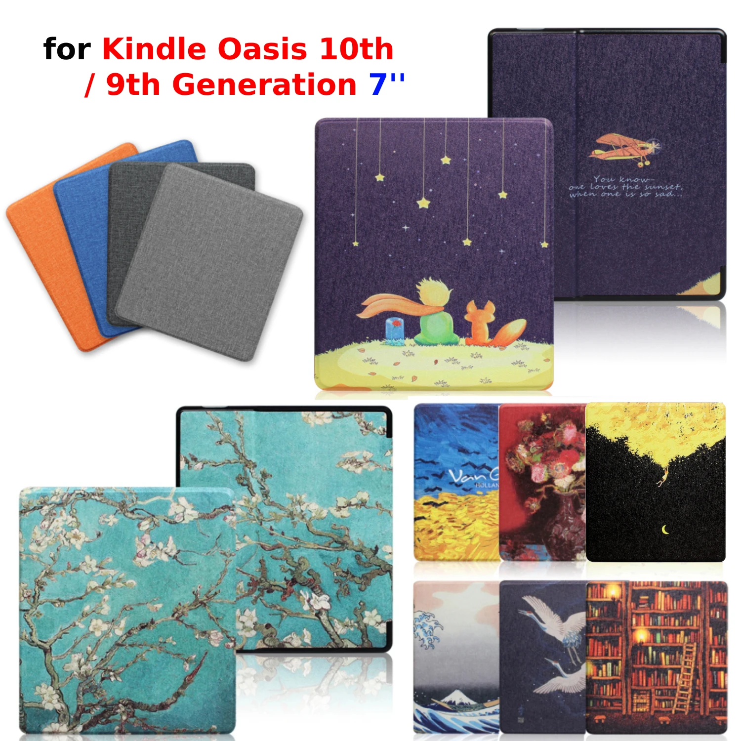 Kindle Oasis カバー付き（2017/第9世代） Amazon.com: Zcooooool Kindle Oasis Case (9th &10th Gen,2017/2019