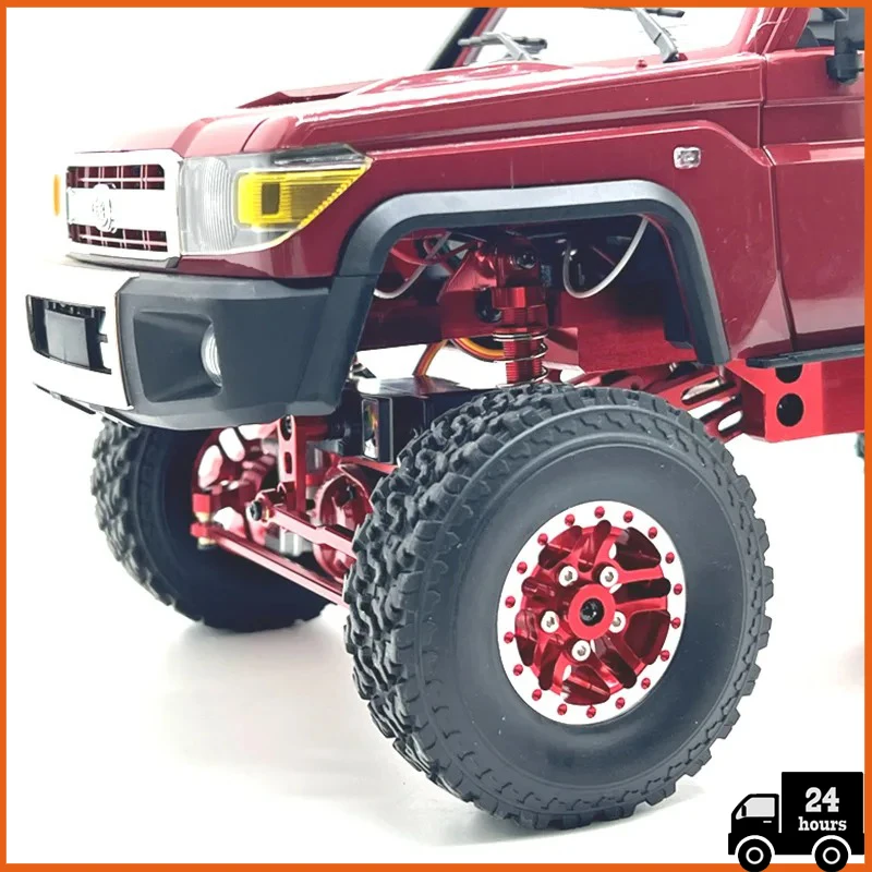 Metal MN82 1:12 Retro Rc Car with LED Lights Full-scale Simulation LC79 Professional 4WD Remote Control Pickup Truck Model Toys 2