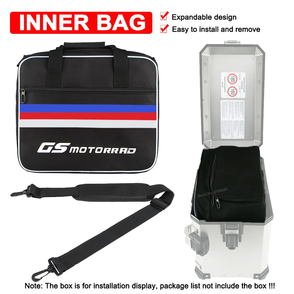 

Expandable Inner Bag Motorcycle Top Case Bag Pannier Saddlebag For BMW R1200GS R1250GS LC ADV GS 1200 1250 2022 F750GS F850GS