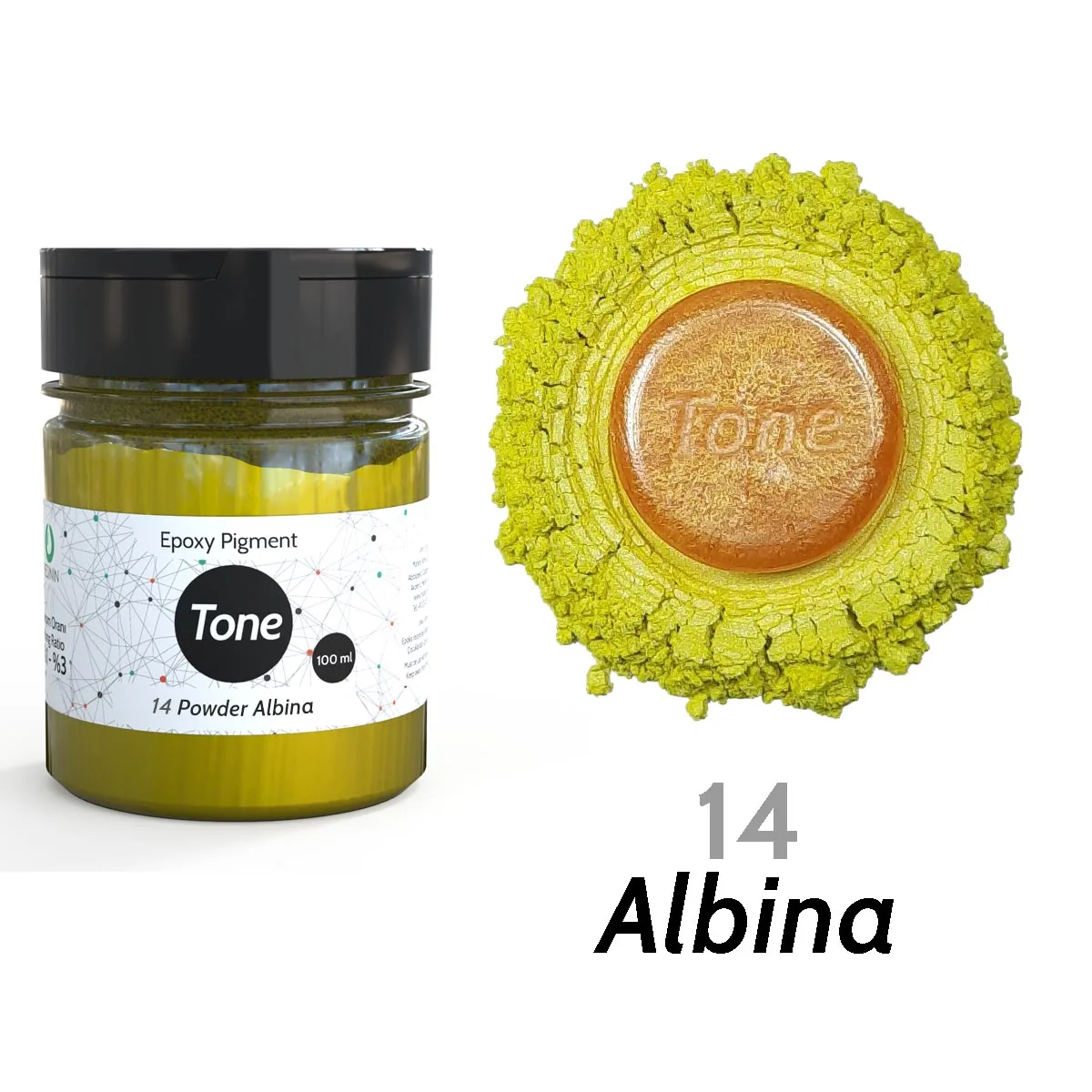 

Tone Powder Albina Epoxy Resin Pigment 100 ml Powder Pearl Color Colorant Paint Kit Dye Coloring