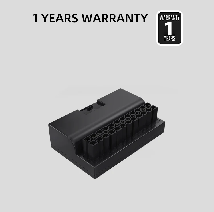TEUCER Computer ATX 90 degree 24pin Power Plug Adapter Mainboard Motherboard Pow