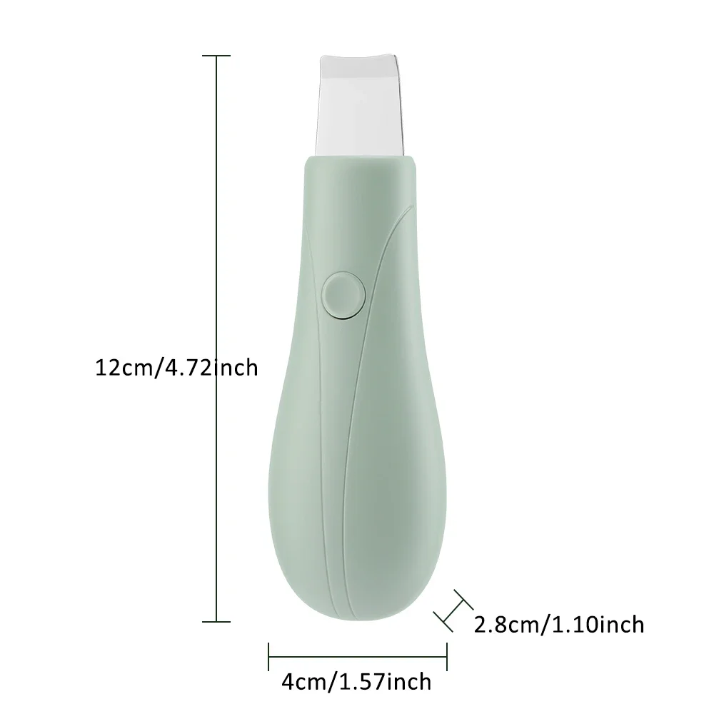 Mini Skin Scrubber Portable Vibration Skin Lifting Massager Face Spatula Blackhead Remover Facial Deep Cleansing
