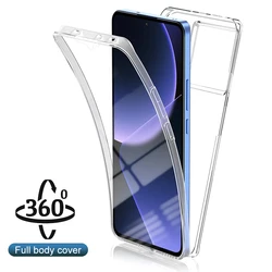 360 Full Body Clear Hybrid Protective Case with Hard Screen Guard and Soft Shell for Xiaomi 11T Pro