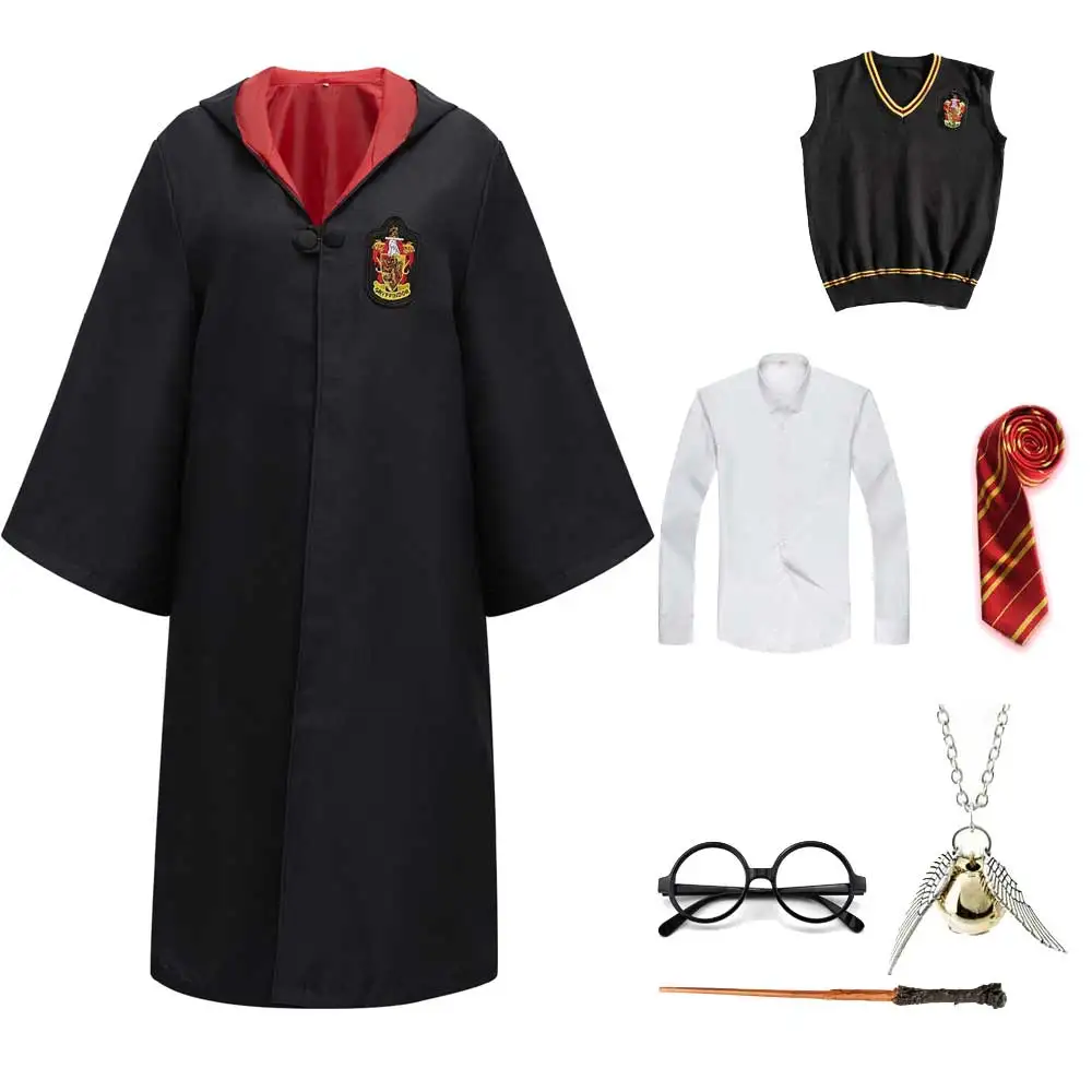 Potter Costume bambini adulto Granger abiti da festa mantello Hermione per  Halloween Costume donna uomo bambini uniforme scolastica - AliExpress