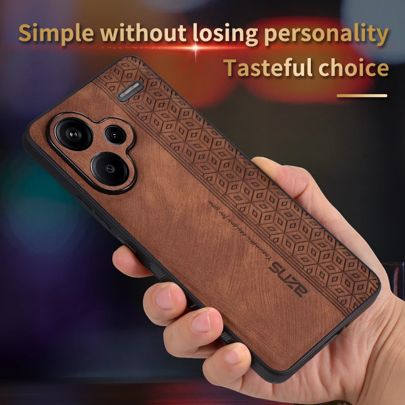 

Новый стиль для Xiaomi Redmi Note 13 Pro Plus Чехол для задней крышки Кожаный противоударный кожаный Чехол мягкий Чехол для Redmi Note 13