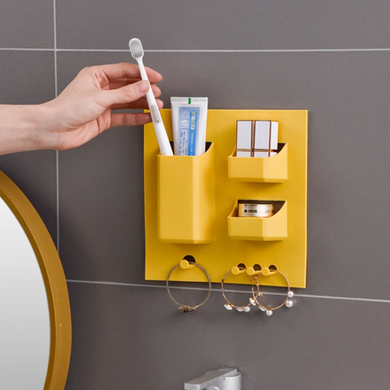 

Многофункциональная настенная стойка для хранения в ванной комнате
