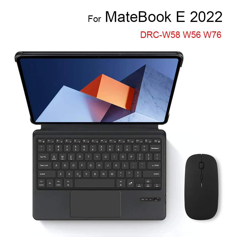 Capa para Teclado Bluetooth para Huawei Matebook e Russo Francês Hebraico Espanhol Coreano Português 12.6 Drc-w58 W56 W76 Tablet 2023