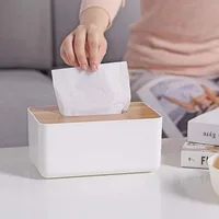 Portable Tissue Box Holder With Lid Removable Tissue Box Mini Tissue Storage Tube Holder Storage Box Desktop Napkin Organizer 2