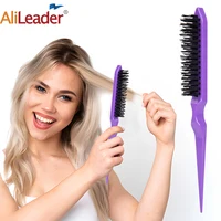1 Pcs High Quality Nylon Hair Brush For Women Slick Ponytail Slim Line Teasing Combing Brush Hair Accessories For Ladies Girls 2