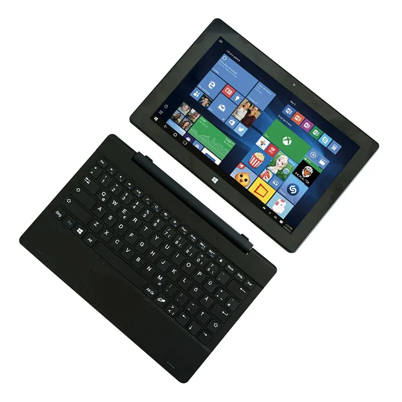 2022 Nuovo 10 Pollici 2 In 1 Laptop/Tablet Pc Ips Touch Screen 2Gb 32Gb/64Gb Wifi Dual Camera Windows 10 Tablet Netbook