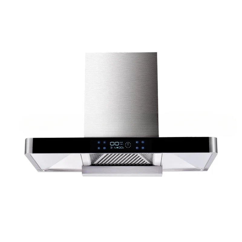 Big Suction Power T Shape Style 90cm Kitchen Chimney Hood Professional Range Hood 5